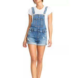 Silver Denim Shortalls  27